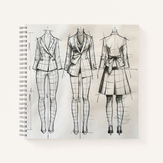 Cuaderno Esbozo de Woman Suit (Anverso)