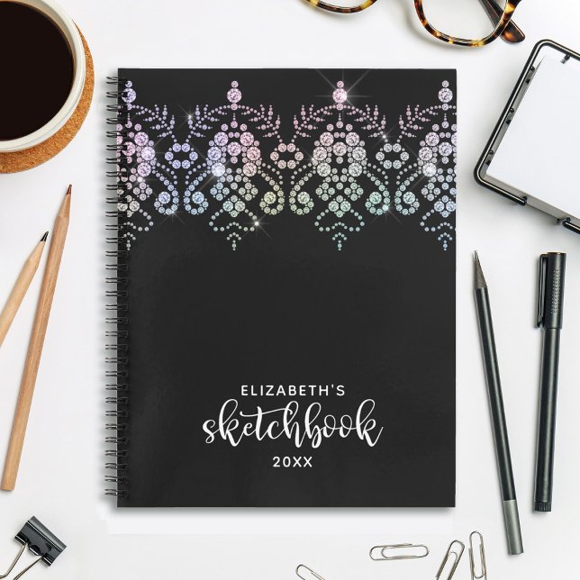 Cuaderno Esbozo elegante de artistas blancos y brujos (Subido por el creador)