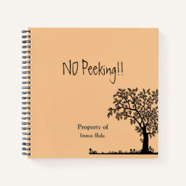 Cuaderno Esbozo espiral de 8,5" x 8,5" personalizado