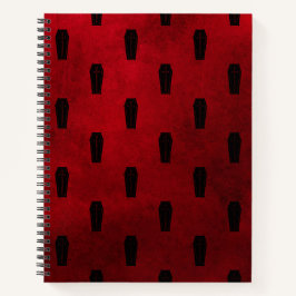 Cuaderno Esbozo gótico de los Coffins rojos