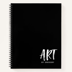 Cuaderno Esbozo moderno de artistas negros con bloc de nota
