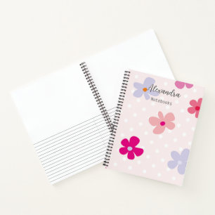 Cuaderno Esbozo monográfico y líneas moda de patrones flora