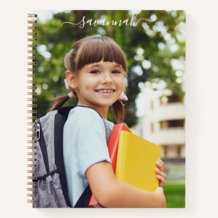 Cuaderno Esbozo personalizado de nombre y fotografía