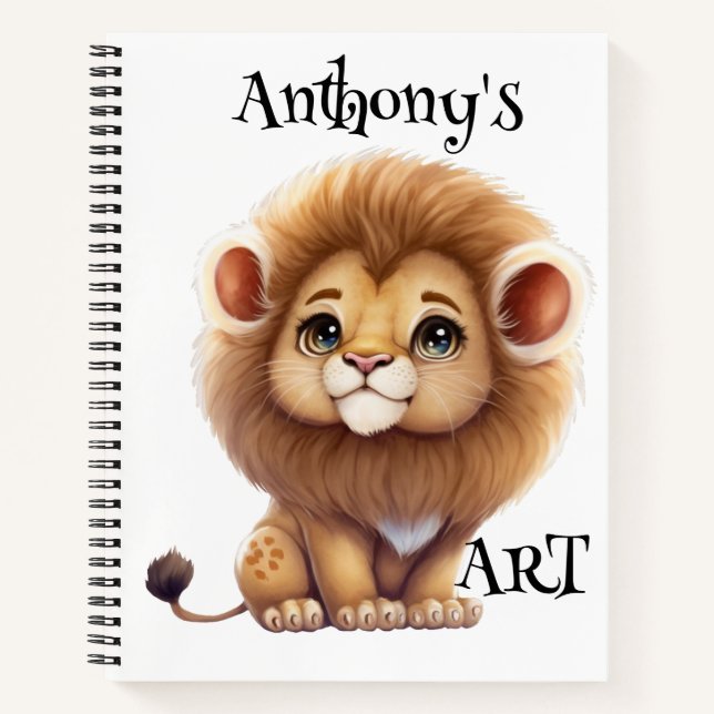 Cuaderno Esbozo personalizado para niños (Anverso)