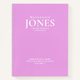 Cuaderno Esbozo rosado