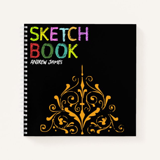 Cuaderno Esbozo sofisticado y personalizado (Anverso)