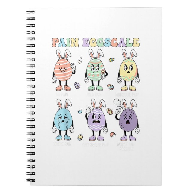 Cuaderno Escala de dolor de huevos lindos Enfermera Triage  (Frente)
