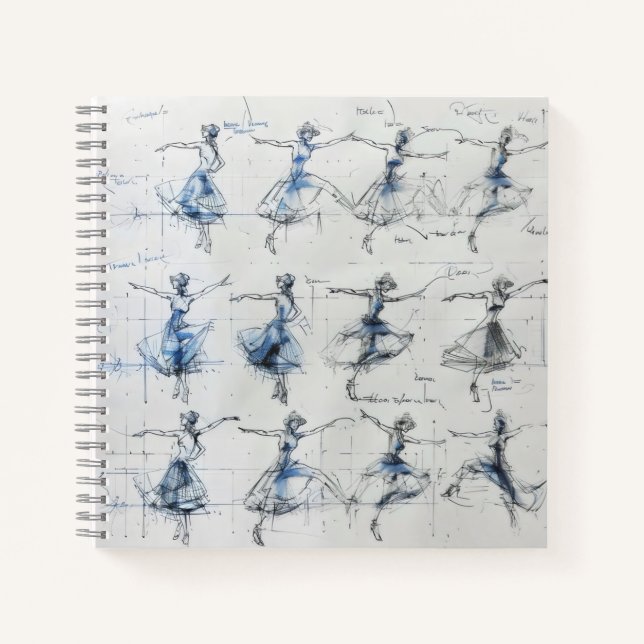Cuaderno Escala de pasos de bailarina (Anverso)