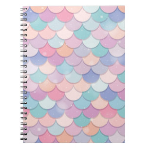 Cuaderno Escala de sirena pastel