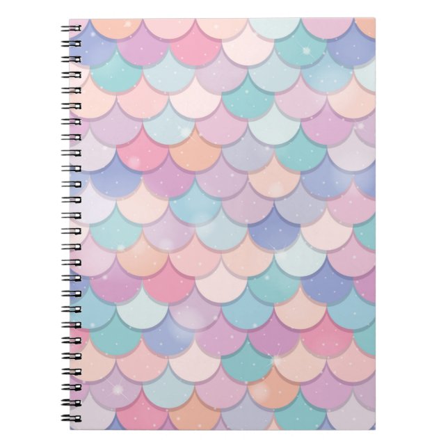 Cuaderno Escala de sirena pastel  (Frente)