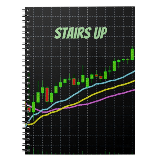 Cuaderno Escala el bloc de notas de la carta de candelabros (Frente)