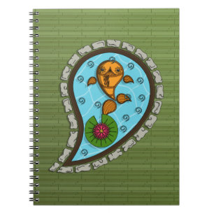 Cuaderno Escala el bloc de notas de pez dorado