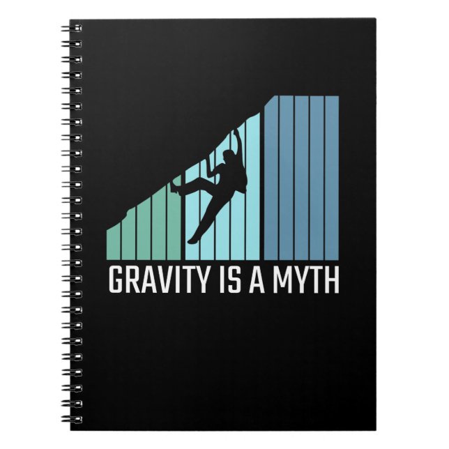 Cuaderno Escalada - La gravedad es un mito (Frente)