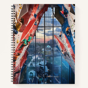 Cuaderno Escalando el gimnasio de escalada interior