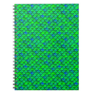 Cuaderno Escalas azules verdes caídas