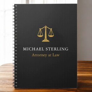 Cuaderno Escalas clásicas de abogados de justicia de oro ne