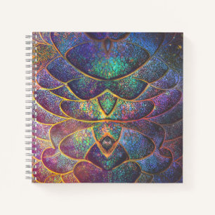 Cuaderno Escalas de dragón abstractas caprichosas Arte frac