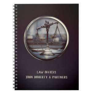 Cuaderno Escalas de justicia de abogados personalizables