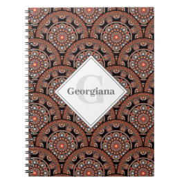 Cuaderno Escalas de Mandala Bohemias de Safari Sunset Perso
