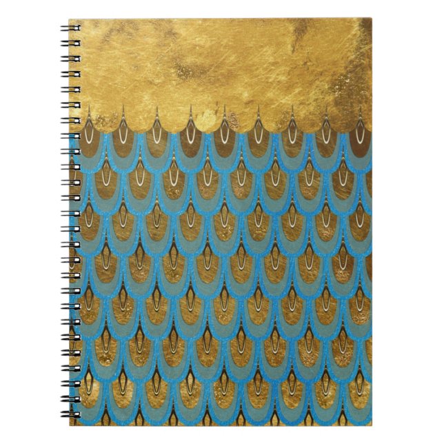Cuaderno Escalas de Purpurina de Sirena de princesa brillan (Frente)
