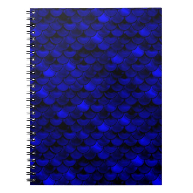 Cuaderno Escalas de sirena azul oscuro (Frente)