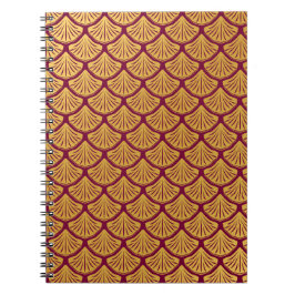 Cuaderno Escalas de sirenas Art Deco - Magenta