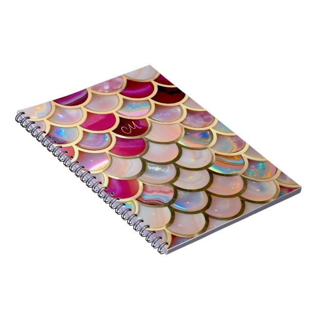 Cuaderno Escalas de sirenas opirlandesas rosadas (Lado Derecho)