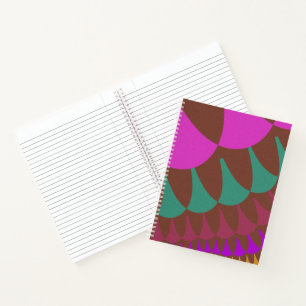 Cuaderno Escalas rosadas y borgoñosas