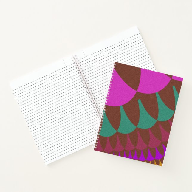 Cuaderno Escalas rosadas y borgoñosas (Interior)