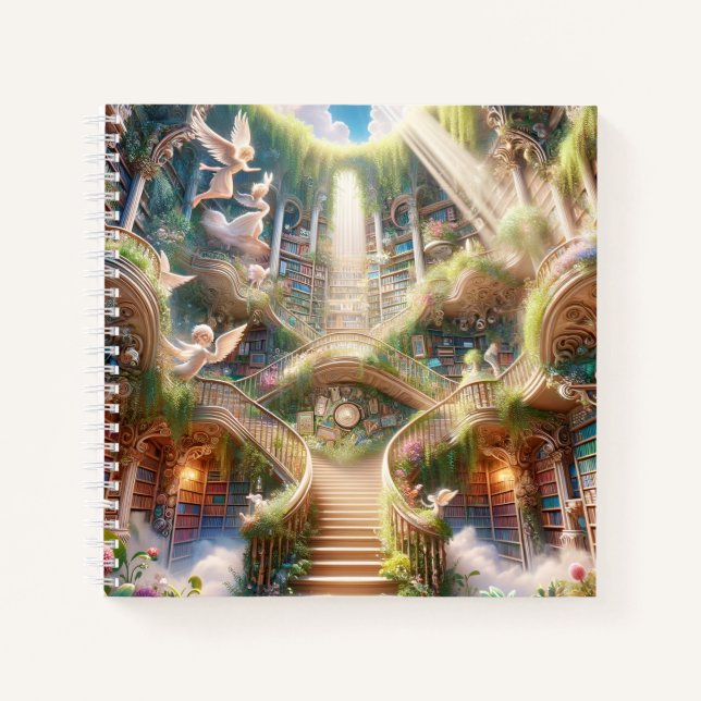 Cuaderno Escalera Angélica a la Biblioteca de la Iluminació (Anverso)