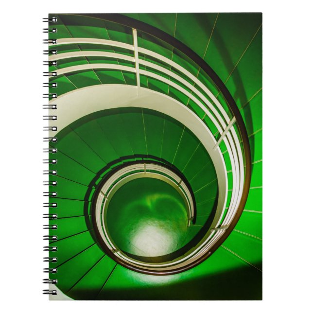 Cuaderno Escalera circular verde (Frente)