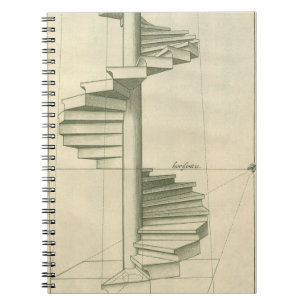 Cuaderno Escaleras arquitectónicas antiguas, escalera de ca