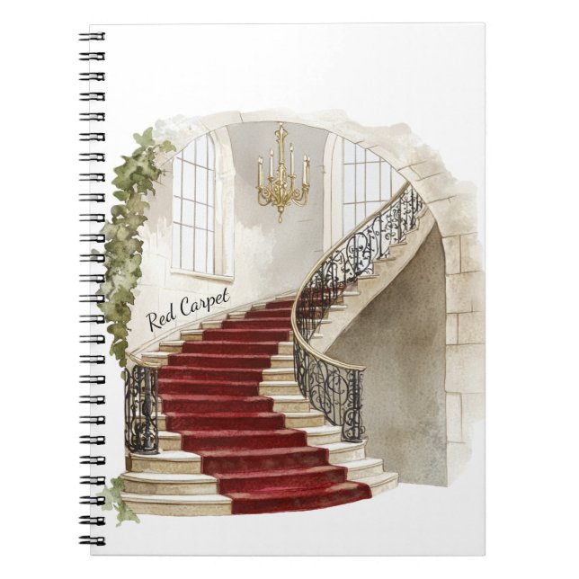 Cuaderno Escaleras de Alfombra Roja (Frente)
