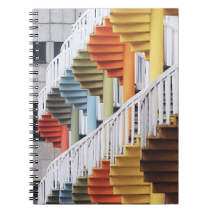 Cuaderno Escaleras de caracol multicolor