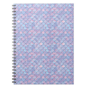 Cuaderno Escama de cola de sirena Pastel Púrpura Brillo Bou