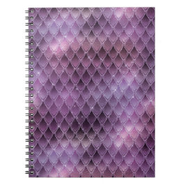 Cuaderno Escamas de Dragón con Ombre Púrpura Brillante y Br
