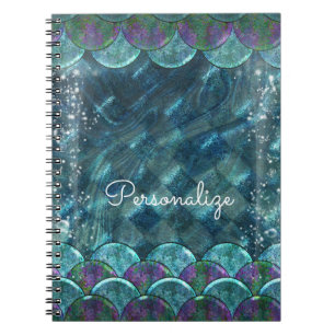 Cuaderno Escamas de Sirena Bajo el Mar Encantado Mágico