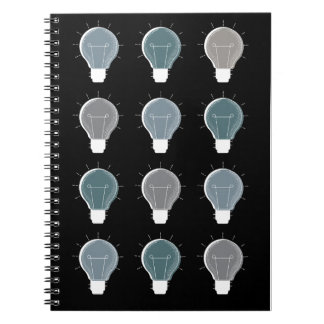 Cuaderno Escándalo simple luminoso gris azul repetición