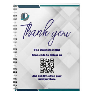 Cuaderno Escanear QR para seguirnos código de descuento gra