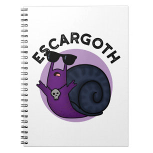 Cuaderno Escar-goth Divertido Genial Caracol Gótico Chiste