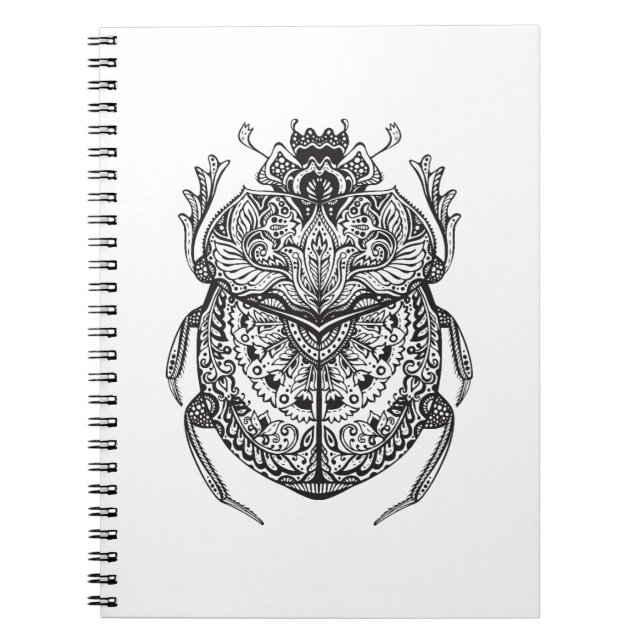 Cuaderno Escarabajo africano Zendoodle (Frente)