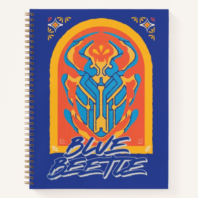 Cuaderno Escarabajo Azul Scarab Talavera Gráfico (Anverso)