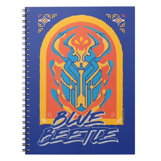 Cuaderno Escarabajo Azul Scarab Talavera Gráfico (Frente)