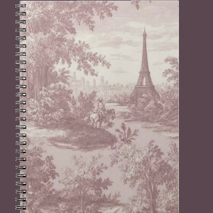 Cuaderno Escena campestre francesa elegante de Toile de Jou