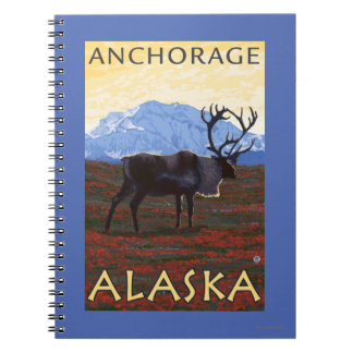 Cuaderno Escena Caribou - Anchorage, Alaska