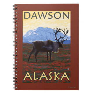 Cuaderno Escena Caribou - Dawson, Alaska