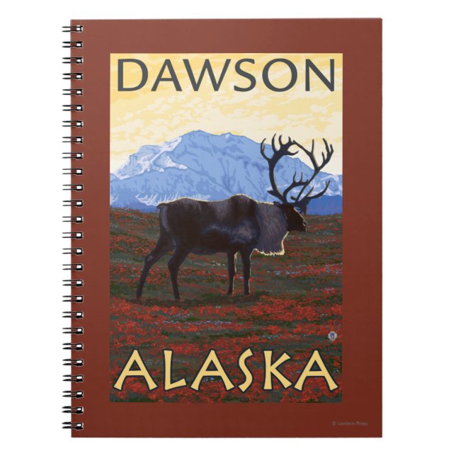 Cuaderno Escena Caribou - Dawson, Alaska (Frente)