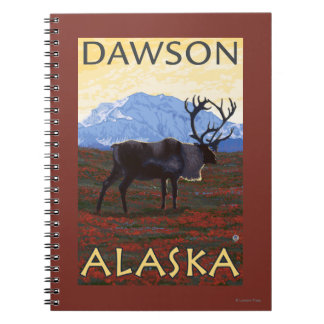 Cuaderno Escena Caribou - Dawson, Alaska