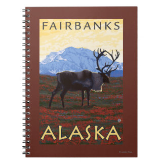 Cuaderno Escena Caribou - Fairbanks, Alaska