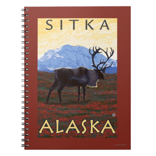 Cuaderno Escena Caribou - Sitka, Alaska (Frente)